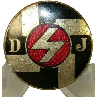 3rd Reich DJ- Deutsche Jungfolk member badge within HJ. Espenlaub militaria