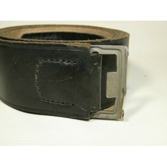 NSDAP formations leather belt for heavy duty. Shortened, current size 95 cm. Espenlaub militaria