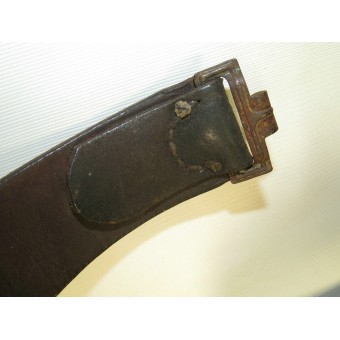 Wehrmacht Heer, Luftwaffe or Waffen SS combat leather belt. Espenlaub militaria