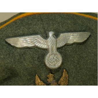 Wehrmacht Heer Reconnaissance visor hat with  “Swedish eagle”.. Espenlaub militaria