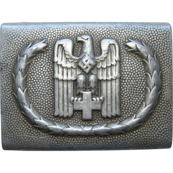 3rd Reich alu RK buckle, Rotes Kreuz - Red Cross, early type.. Espenlaub militaria