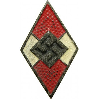 HJ  Hitler Jugend membership badge, M1/93RZM - Gotllieb Friedrick Keck & Sohn. Espenlaub militaria