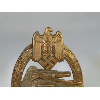 Panzerkampfabzeichen in Bronze, hollow. Zinc. Espenlaub militaria
