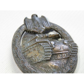 Panzerkampfabzeichen in Bronze, Tank Assault Badge in bronze, marked HA. Espenlaub militaria