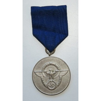 Police Long Service Award, 8 years of service, medal, silvevred. 