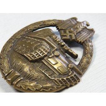 Tank Assault Badge, bronze class, hollow.. Espenlaub militaria