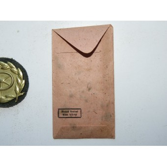 Kraftfahrbewährungsabzeichen in Gold- with bag of issue marked R. Souval. Espenlaub militaria