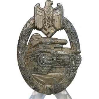 Panzer Assault badge in Bronze unmarked. Espenlaub militaria