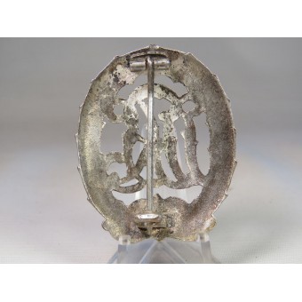 Unmarked silver class zinc DRL badge. Espenlaub militaria