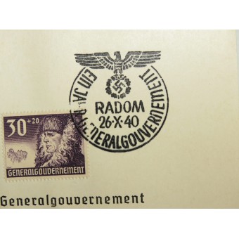 Ein Jahr Generalgouvernement- Radom Deutsche Post Osten 26.8. 1940. Espenlaub militaria