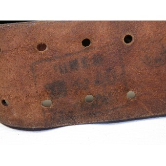 WW2 Soviet Russian officers brown leather  M33 belt. Espenlaub militaria