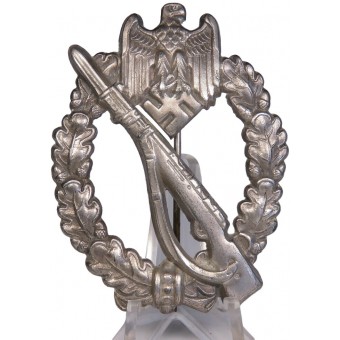 Infanteriesturmabzeichen in Silber Assmann. Hollow. Espenlaub militaria