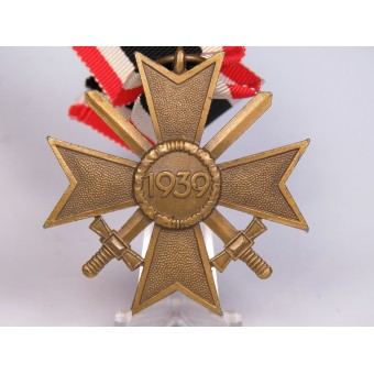 Kriegsverdienstkreuz 1939 2. Klasse mit Schwertern. Bronzed zinc. Espenlaub militaria