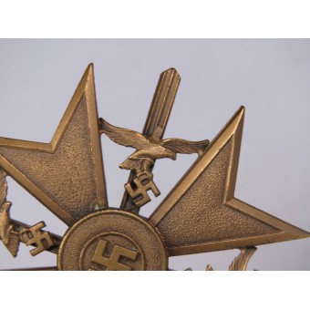 Spanienkreuz in Bronze mit Schwertern. Steinhauer & Luck in LDO case. Espenlaub militaria