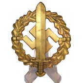 SA-Wehrabzeichen in Bronze. Bronzed steel. Redo