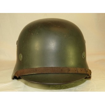 M 35 NS 64 double decal German helmet. Espenlaub militaria