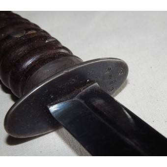 Nederland-Trench ww2  knife with leather scabbard.. Espenlaub militaria