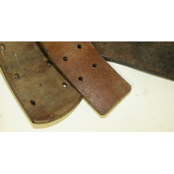 3rd Reich Germans soldier field leather belt. Espenlaub militaria