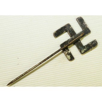 Pre-ww2 period made pin with horizontal blue enameled swastika.. Espenlaub militaria