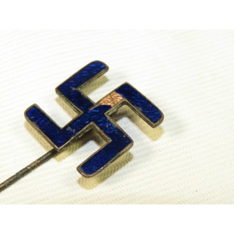 Pre-ww2 period made pin with horizontal blue enameled swastika.. Espenlaub militaria