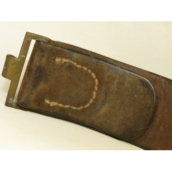 WWI war-time leather waist belt, 1914.. Espenlaub militaria