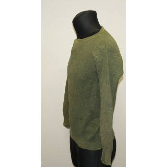 German sweater- pullover with open neck type closure with buttons. Espenlaub militaria