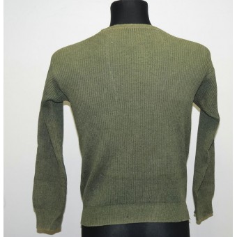 German sweater- pullover with open neck type closure with buttons. Espenlaub militaria