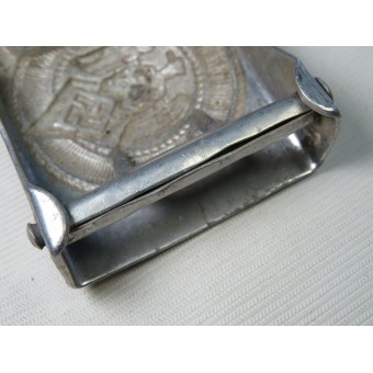 HJ aluminum belt buckle with motto Blut und Ehre. M4/44 RZM. Espenlaub militaria