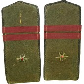 Wartime Soviet shoulder straps for signals troops
