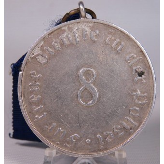 Polizei-Dienstauszeichnung 3.Stufe- 3rd Reich police medal for 8 years service in the police. Espenlaub militaria