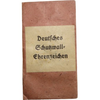 West wall bag of issue - Deutsches Schutzwall. Espenlaub militaria