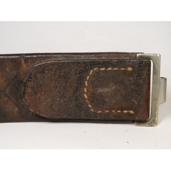German combat leather belt, early type,  unit marked 1./A.R.3/. Espenlaub militaria