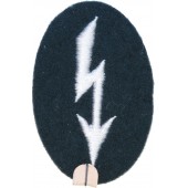 Wehrmacht Heeres trade insignia machine-embroidered signal-Blitz. 