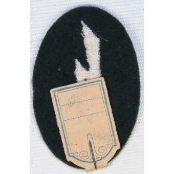 Wehrmacht Heeres trade insignia machine-embroidered signal-Blitz.. Espenlaub militaria