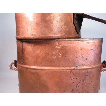 Pre-war copper mess kit made in Estonia by  Arsenal factory. Espenlaub militaria