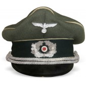 Salty Wehrmacht-Peküro infantry officer's visor cap