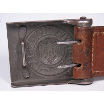 Wehrmacht soldiers Combat belt. Leather belt, 88 cm. Espenlaub militaria