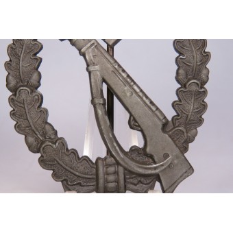 Bronze infantry assault badge - Zimmermann, Fritz. Mint. Espenlaub militaria