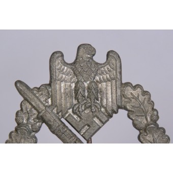 Infantry assault badge by Funke & Brüninghaus crimped set up. Espenlaub militaria