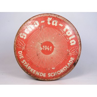 German WW2 chocolate tin with original content, Wehrmacht issue.. Espenlaub militaria