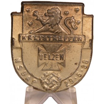Badge of a participant in the NSDAP district rally in the city of Eltsin on May 29, 1938. Espenlaub militaria