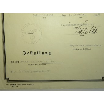 Fliegererinnerungsabzeichen Juncker and a set of documents for Oberfeldwebel Heinz Köhler. Espenlaub militaria