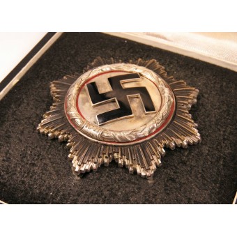 German Cross in Silver Juncker. In original case. Espenlaub militaria