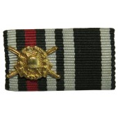 Ribbon bar of a veteran of the First World War with a Woundbadge gold grade