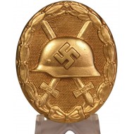 Verwundetenabzeichen 1939 in Gold Buntmetall