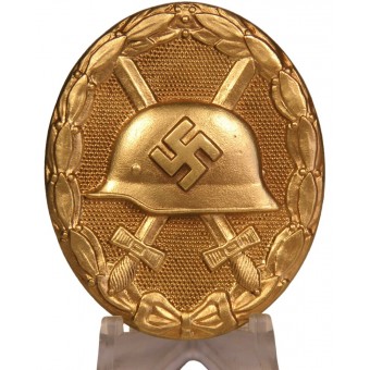 Verwundetenabzeichen 1939 in Gold Buntmetall. Espenlaub militaria