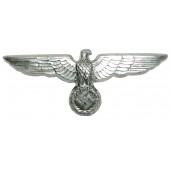 Águila de aluminio para gorra de la Wehrmacht FLL 38. Estado impecable