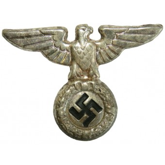 An early NSDAP eagle for headgear of SA stormtroopers or SS before 1935. Alpaca. Espenlaub militaria