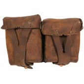 M1938 Red Army ammo pouch. Salty. Damage, repairs