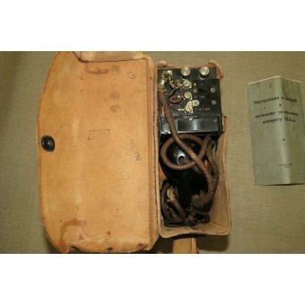 Lend lease RKKA Field Phone with manual. Rare set!. Espenlaub militaria